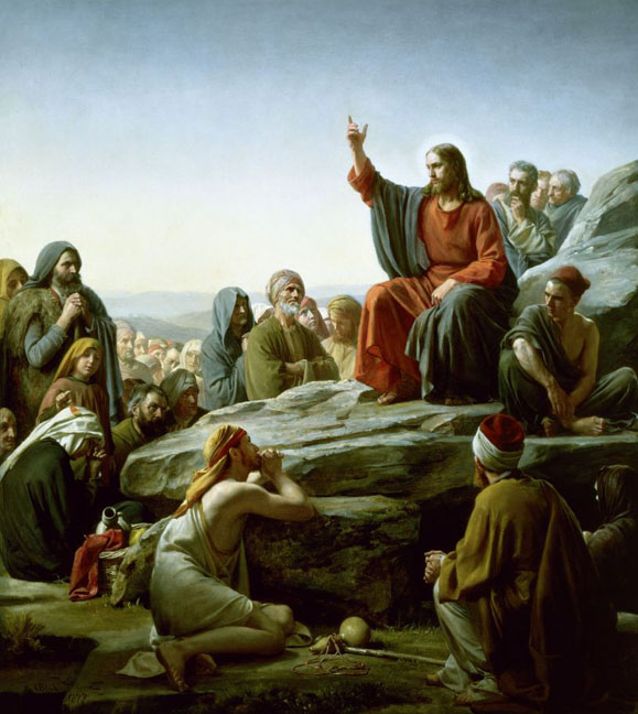 Sermon on the Mount -Painting by Bloch