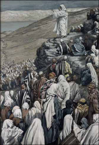 Sermon on the Mount painting by Tissot