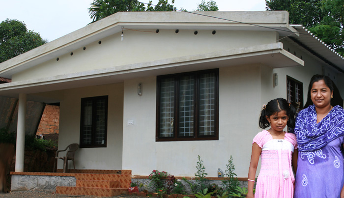 House Built for Beena by the Marth Mariam Vanitha Samajam, East Pampady, Kottayam Diocese