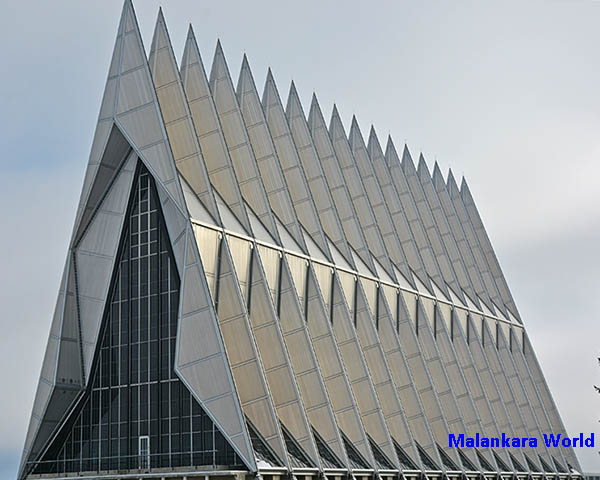 US Air Force Academy Cadet Chapel, Colorado Springs, CO. Photo and copyright by Dr. Jacob Mathew, Malankara World