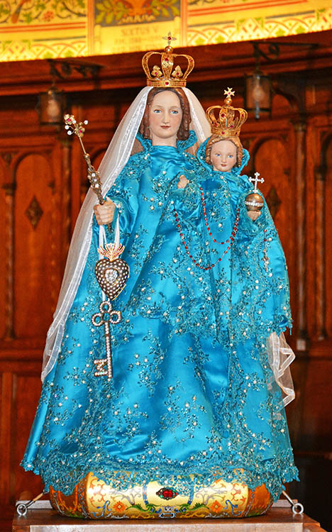 Theotokos with Child Jesus From Basilica and National Shrine of Our Lady of Consolation, Caey, Ohio, USA. Photo by Dr. Jacob Mathew, Malankara World