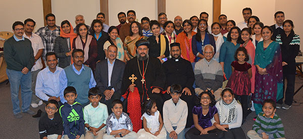 Theethose Thirumeni with the faithful at Columbus, Ohio - November 2017