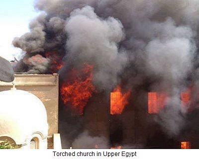 Torched Church in Upper Egypt