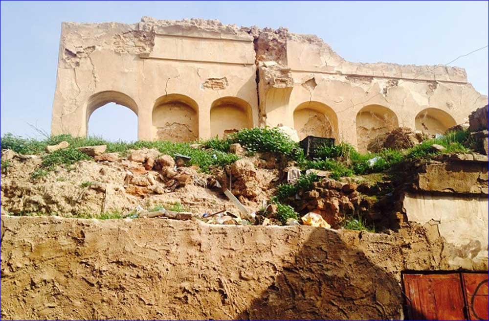 Destroyed Assyrian Green Church in Tirkit, Iraq