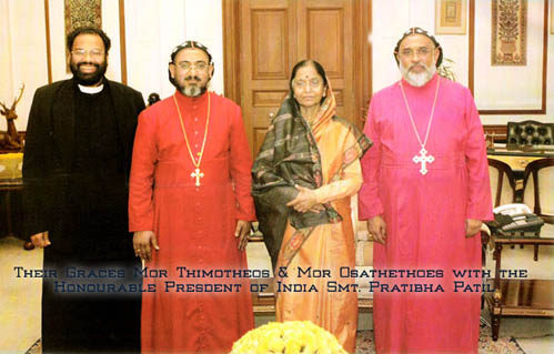 Themotheos Thirumeni visiting President of India