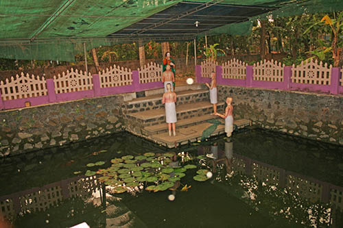 St. Thomas Kottakavu Church, North Parur, Kerala, St. Thomas baptizing the First Christians in Malankara