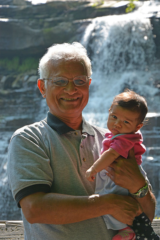 Dr. Jacob Mathew with Maia - August 2014