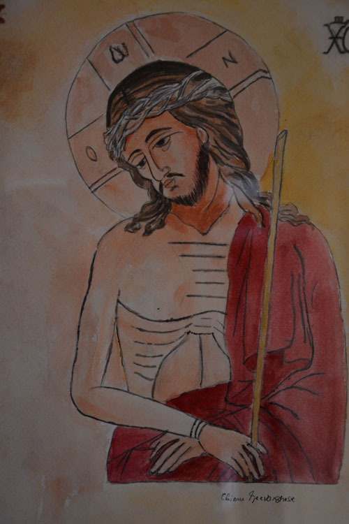 Jesus, Painting by Mrs. Chinnu Geevarghese, Louisvills, KY copyrighted