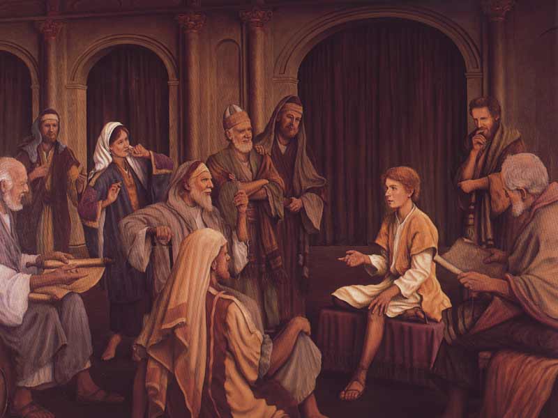 Jesus Talking to Elders and Doctors of Theology in Temple