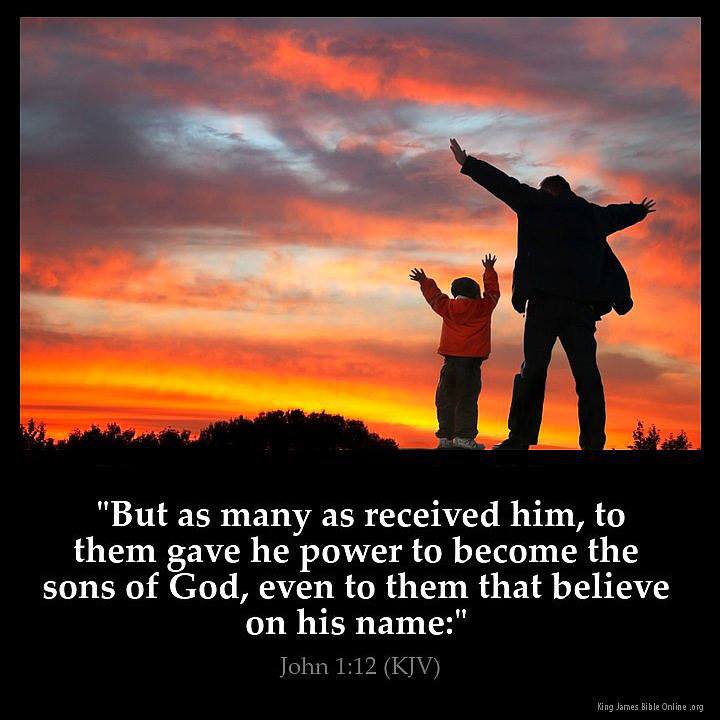 John 1:12 - He gave them the power to become sons of God