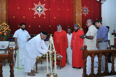 Very Rev. Kuriakose Kizhakkedathu Cor Episcopa - send off party at St. Joseph's Cathedral - Oct 2012