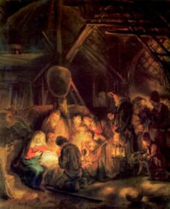 Rembrandt, Adoration of the Shepherds, 1646