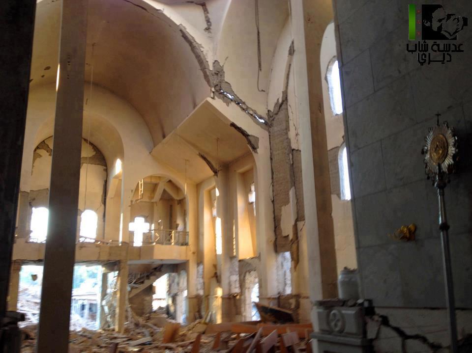 St. Mary's Church in Dair Al Zor, Syria destroyed 