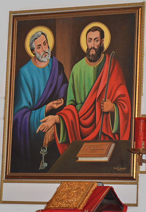 St. Peter and St. Paul - Painting from the St. Peter and St. Paul Syriac Orthodox Church, Southfield, MI